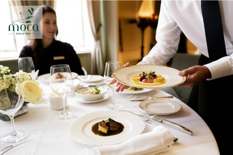 Fine dining: where culinary artistry meets impeccable service and ambiance.