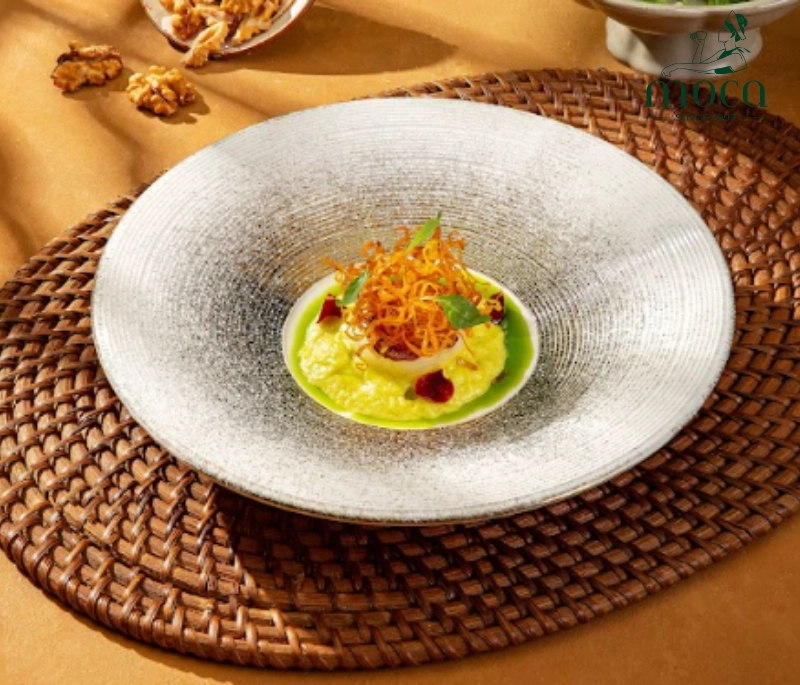 Wild betel leaf and banana blossom — humble ingredients, elegantly reimagined.