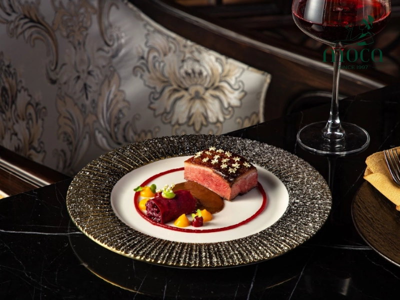 Tradition meets innovation — savor the harmony of Moca Dining’s signature Wagyu.