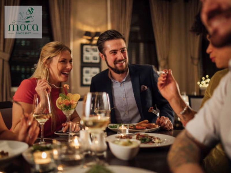 Dressed to impress — fine dining elegance enhances the experience.
