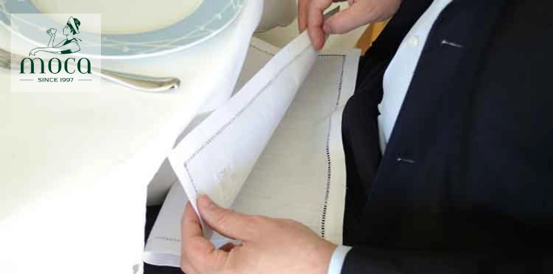 Subtle gestures, refined manners — the napkin speaks without words.