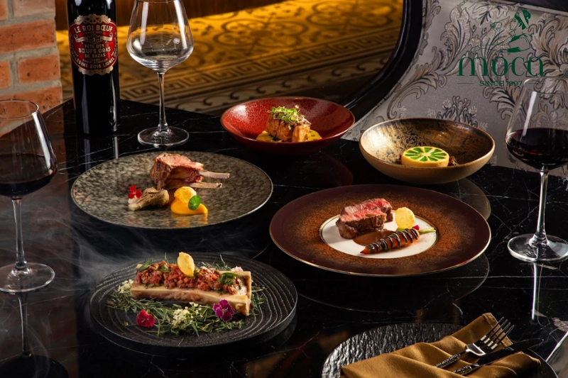 At Moca Dining, Asian-European fusion unites premium ingredients, refined techniques, and artistic flair in dishes that balance flavors, textures, and visual elegance.