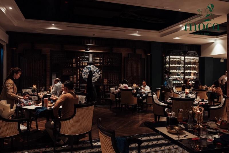 The Moca Dining experience: Where Indochine architecture meets refined cuisine, turning every meal into a serene and memorable journey.