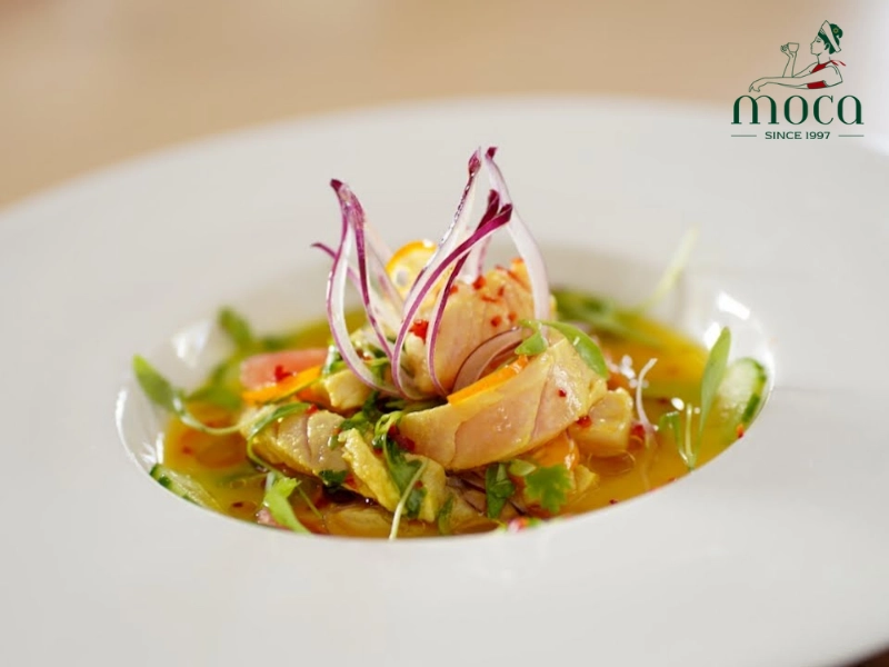 Fine dining ceviche