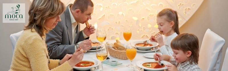 Fine dining for families — teaching etiquette, patience, and cultural appreciation in a warm, elegant setting.