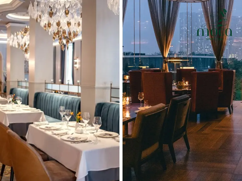 Two expressions of French gastronomy in Hanoi: Le Beaulieu’s timeless elegance and French Grill’s bold modern sophistication.