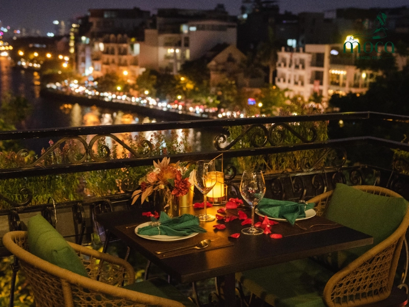 French culinary gems in Hanoi: Flamant Bistro with stunning West Lake views, Colette Bistro’s unique wine selection, and Fabrik’s relaxed bistro vibe.