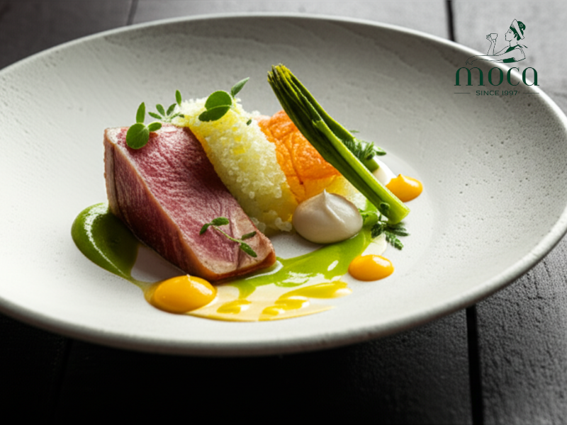 精致餐饮的精髓：由卓越食材打造的味觉、质感、色彩与营养的和谐交响。