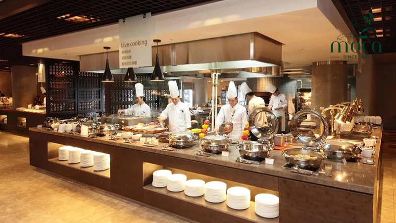 The Executive Chef in a moment of deep focus – embodying the commitment to mastery in a true specialties restaurant.