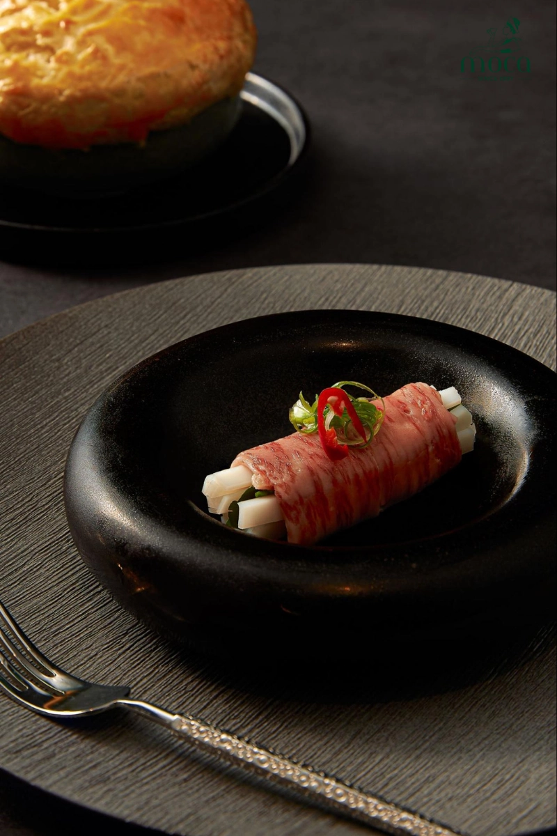 The moment Wagyu meets the broth – where tradition and innovation unite in a symphony of unforgettable flavor.
