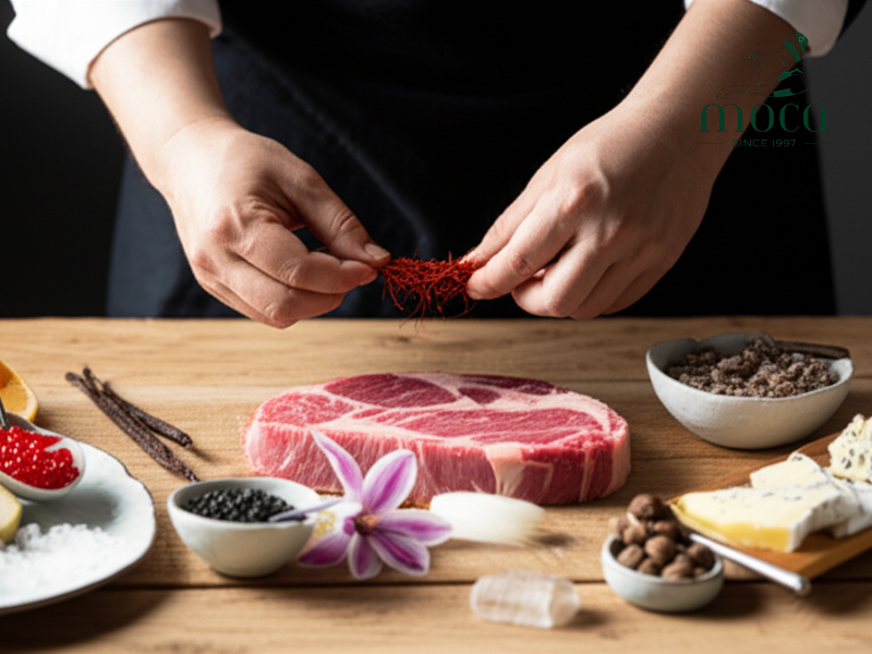 追求完美：只选用最新鲜、最高品质、可持续且独特的食材，打造难忘的精致餐饮体验。