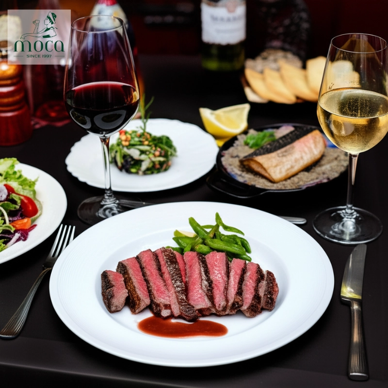 When wine meets food in perfect harmony – a celebration of balance, texture, and flavor.